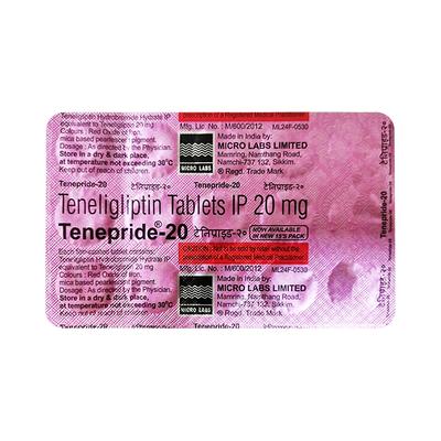 TENEPRIDE 20 Tablet 15's - Diabetes-Ant