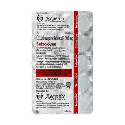 SEIZOX 300 Tablet 10's - Epilepsy/Convulsion-Ant
