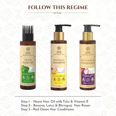 Khadi Essentials Banana Conditioner with Lotus & Bhringraj For Deep Nourishment 200 ml - Dry Shampoos & Conditioners
