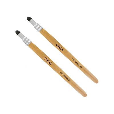 Vega Smudger Brush, Wooden Color (VC2EV-22) 2's - Face Brush