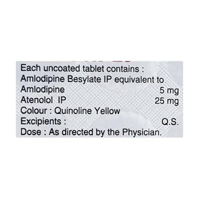 Amtas AT 25mg Tablet 15'S - Hypertension-Cal