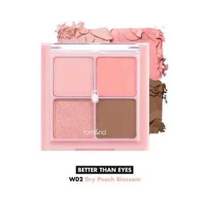 Rom&Nd Better Than Eyes W02 Dry Peach Blossom 6.5 gm - Eye Shadow Palettes