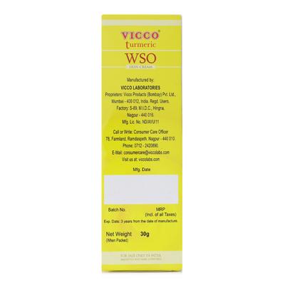 Vicco Turmeric Wso Skin Cream 30 gm - Face Creams
