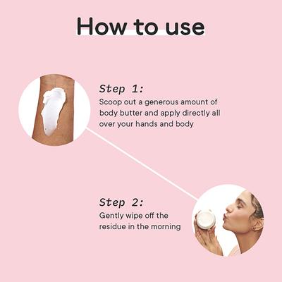 Quench Botanics Moisturizing Body Butter with Cherry Blossom Repairs Dry Damaged Skin 100 ml - Day Cream