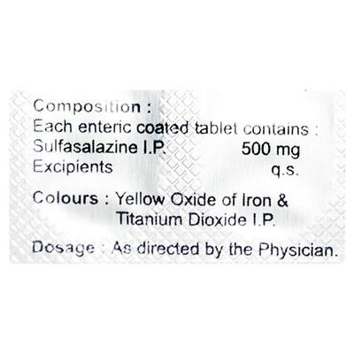 SULSEAS 500 Tablet 10's - Ulcerative Colitis/Bowel Inflammatory Disease-GIT