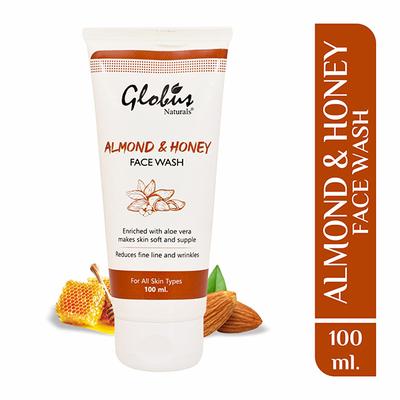 Globus Naturals Almond & Honey Gentle Face Wash 100 ml - Face Wash & Cleansers