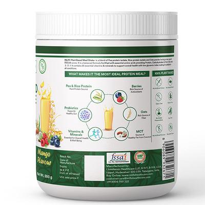 INLIFE Plant Based Meal Shake Powder - Mango 500 g - Weight Loss