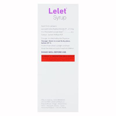 LELET Syrup 60ml - Allergies-Ant