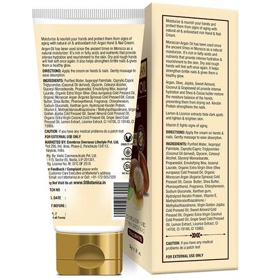 Stbotanica Moroccan Argan Oil Hand And Nail Cream, For Soft, Smooth Hands & Strong Lustrous Nails 50 gm - Lotions & Creams