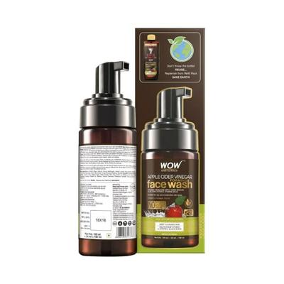 WOW Skin Science Apple Cider Vinegar Foaming Face Wash 140 ml - Face Washes