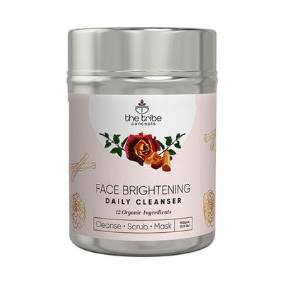 The Tribe Concepts Face Brightening Kit With Steel Tin 130 gm - Loose Powder