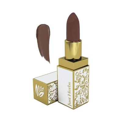 Just Herbs Ayurvedic Creamy Matte Lipstick with Jojoba Oil & Vitamin E Nude Brown 4.2gm - Lipsticks