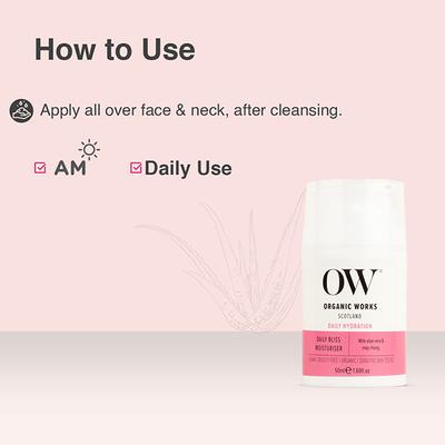 Organic Works Daily Bliss Moisturiser 50 ml - Day Cream