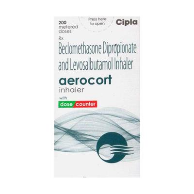 AEROCORT WITH DOSE COUNTER 200md Inhaler 12g - Asthma/COPD-Ast