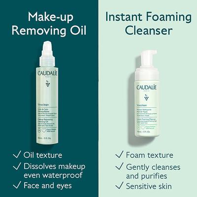 Caudalie Vinoclean Instant Foaming Cleanser 150 ml - Face Wash & Cleansers