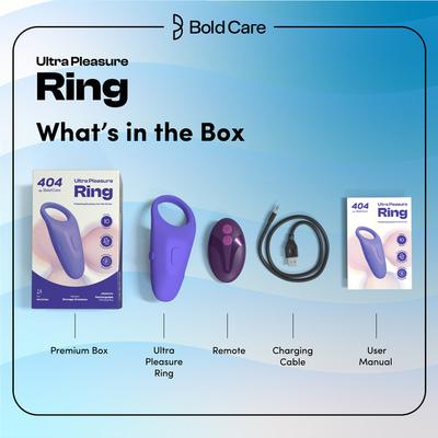 Bold Care Ultra Pleasure Ring Rechargeable 1's - Massagers And Vibrators