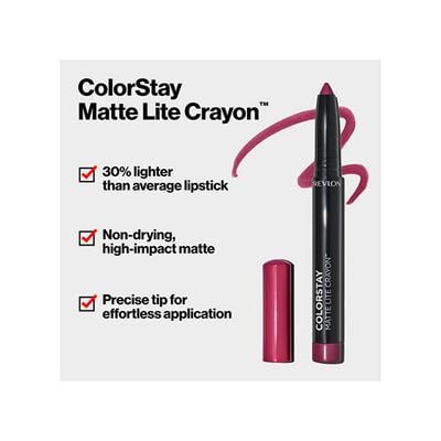 Revlon Colorstay Matte Lite Crayon Lifted 1.4 gm - Lip Crayons