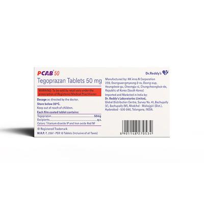 PCAB 50 Tablet 10's - General-P