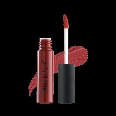 Swiss Beauty Soft Matte Liquid Lipstick - (Blood Red) 6 ml - Liquid Lipsticks