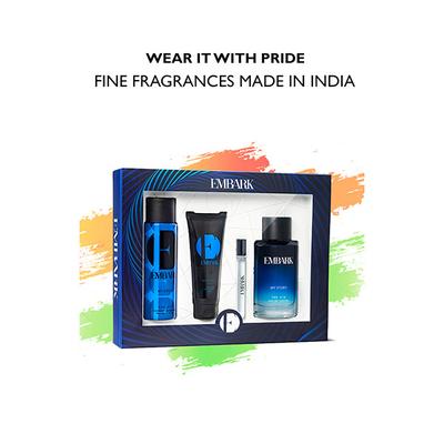 Gift Set - 4pc My Story for Him (10ml EDP + 100 ml EDP+150ml Deo +100ml Shower Gel) 360 ml - Deodorants/Roll-Ons