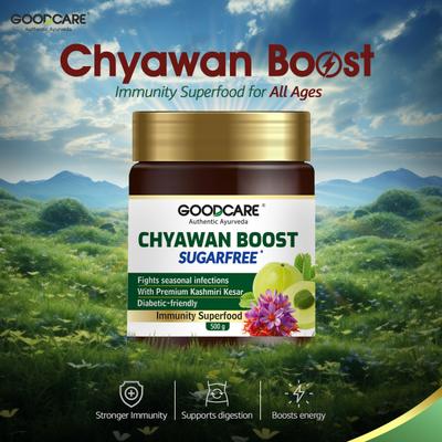 Goodcare Chyawan Boost SugarFree 500 g - Chyawanprash