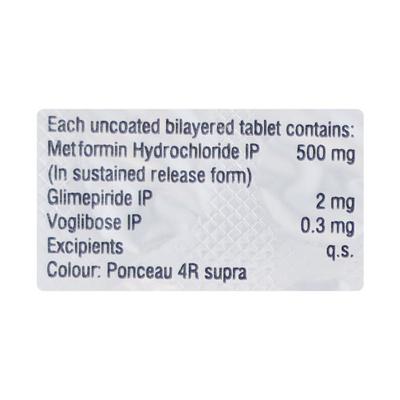 GLUCONORM VG PLUS 2mg Tablet 15's - Diabetes-Ant