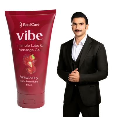 Bold Care Vibe Intimate Lube & Massage Gel - Strawberry 50 ml - Flavoured Lubes
