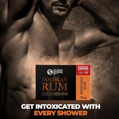 Beardo Jamaican Rum Soap 75 gm - Soaps