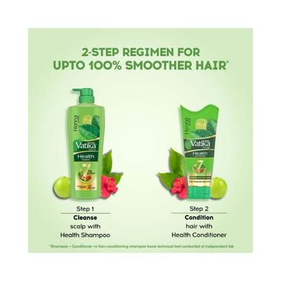 Dabur Vatika Health Hair Kit Vatika Health Shampoo -340ml with Vatika Health Conditioner - 180ml 2's - Shampoos