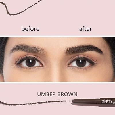 Plum Eye-Swear-By Brow Definer With Vitamin E - Umber Brown 02 0.3 gm - Eyebrow Pencils & Enhancers
