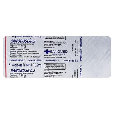 SANOBOSE 0.2 Tablet 10's - Diabetes-Ant