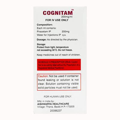 Cognitam Injection 60ml - Nootropics And Neurotrophics