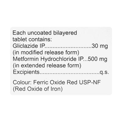 Euclide M OD 30mg Tablet 10'S - Diabetes-Ant