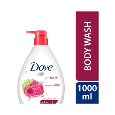 Dove Renewing Raspberry Body Wash with Lime for Renewed Skin Refreshing Scent 1000 ml - Shower Gels & Body Wash