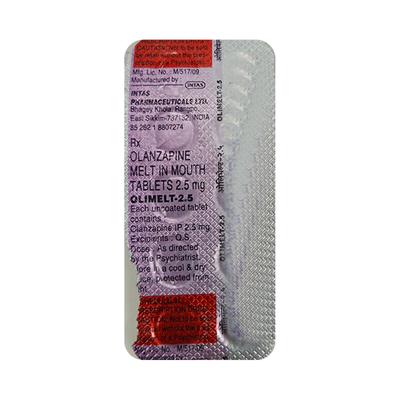Olimelt 2.5mg Tablet 10'S - Schizophrenia-Aps