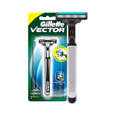 Gillette Vector Plus Manual Shaving Razor 1's - Razors & Cartridges