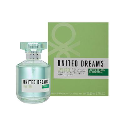 United Colors Of Benetton United Dreams Live Free For Women Eau De Toilette 80 ml - Women Perfumes (Edt/Edp)