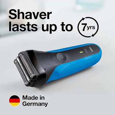 Braun Series 3 310s Wet and Dry Electric Shaver for Men and Rechargeable, Sensitve Shave for Skin Comfort Cordless 353.8 gm - Grooming Kits