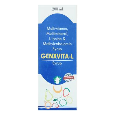GENXVITA L SUGAR FREE Syrup 200ml - Supplements-Vam