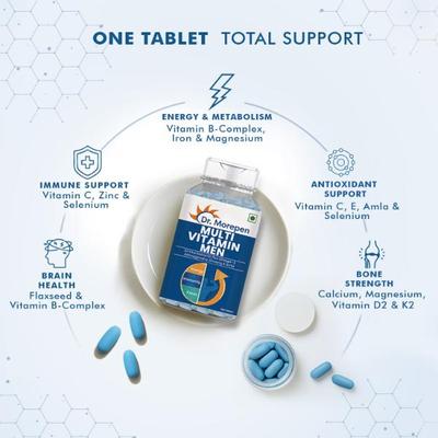 Dr. Morepen Multivitamin Tablet - Men 60's - Multi-Vitamins