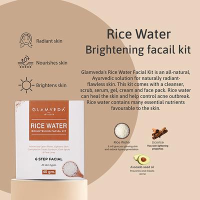 Glamveda Korean Glass Skin Rice & Ceramide Brightening Combo For Women5 Items With Premium Gift Box 1's - Makeup Kits & Sets