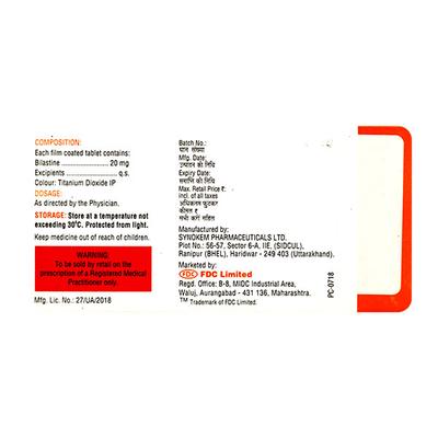ATA 20 Tablet 10's - Allergies-Ant