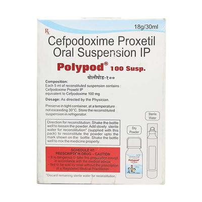 Polypod 100mg Suspension 30ml - Bacterial Infections-Cep