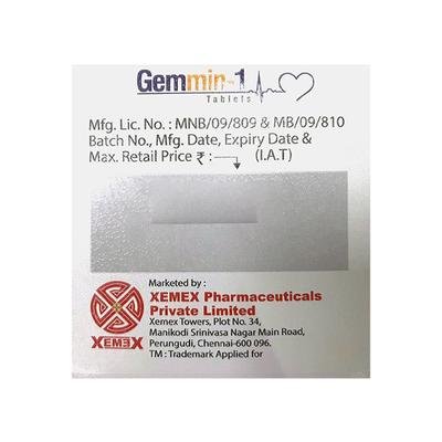 GEMMIN 1 Tablet 15's - Diabetes-Ant
