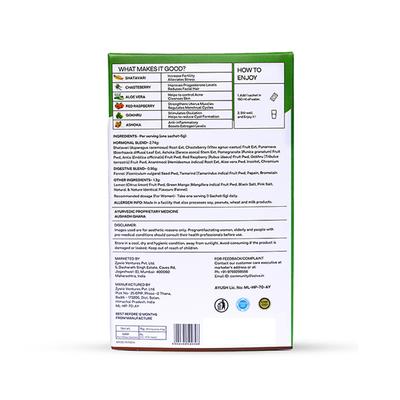 OZiva HerBalance for PCOS (with Myo-Inositol), Natural Drink for PCOS Management (45 sachets) 60 gm - Women Health