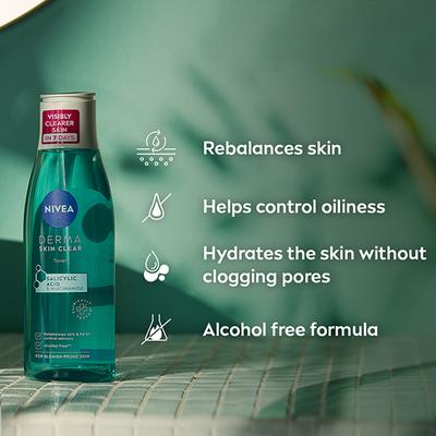 Nivea Face Derma Skin Clear Toner 200 ml - Toners