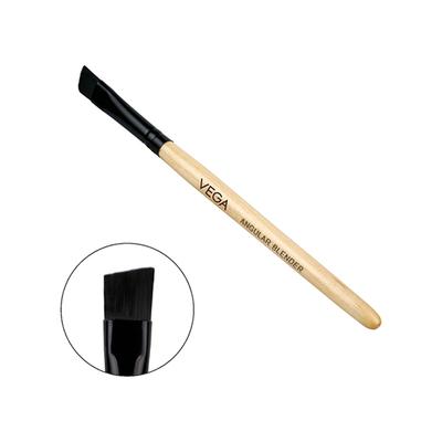 Vega Angular Blender Brush, Wooden Color 2's - Face Brush