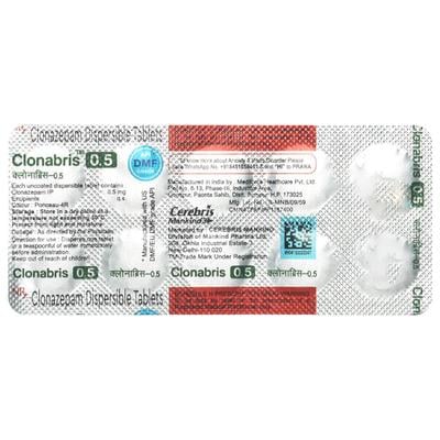CLONABRIS 0.5 Tablet 10's - Anxiety-Anx