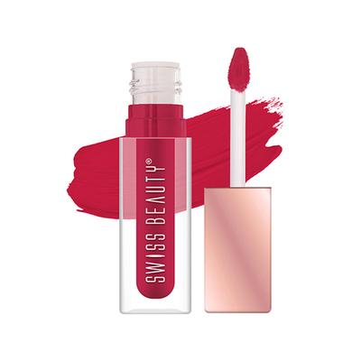 Swiss Beauty Hold Me Matte Liquid Lipstick (Romance Red) 4.5 ml - Liquid Lipsticks