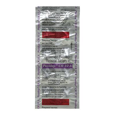 Paxidep CR 37.5mg Tablet 10'S - Depression-Ant